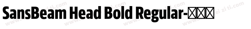 SansBeam Head Bold Regular字体转换